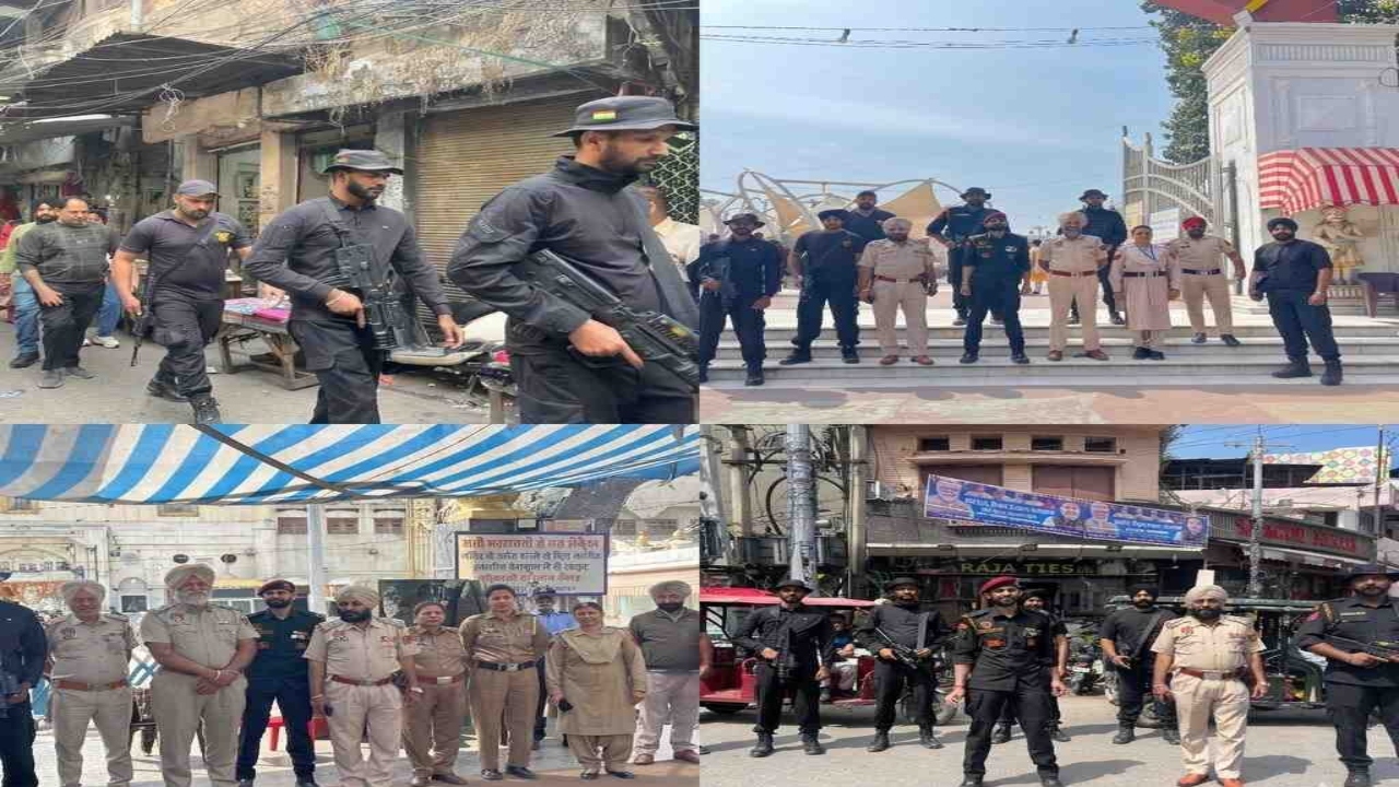 Red Alert in Amritsar! Police Seal 13 Key Points, Massive Checking Drive