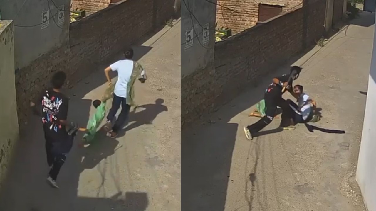 Chain Snatching Incident Near Police Station in Jalandhar, Woman Holding Child in her Lap Kept Shouting for Help!
